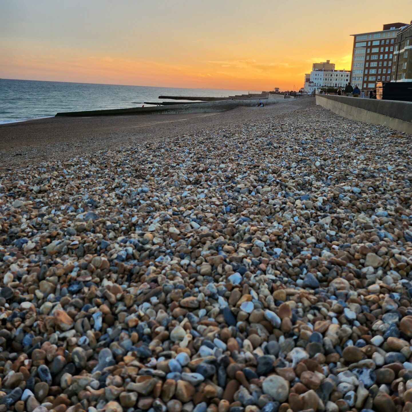 Brighton Sprachreise England - Sonnenuntergang Strand